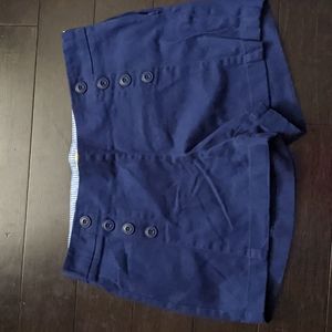 St. Tropaz West Nautical Navy Blue Shorts with front buttons on mock pockets
